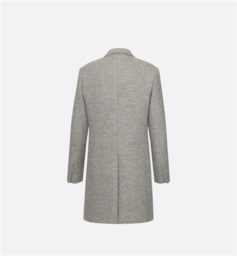 dior tweed|Coat Gray Virgin Wool and Alpaca.